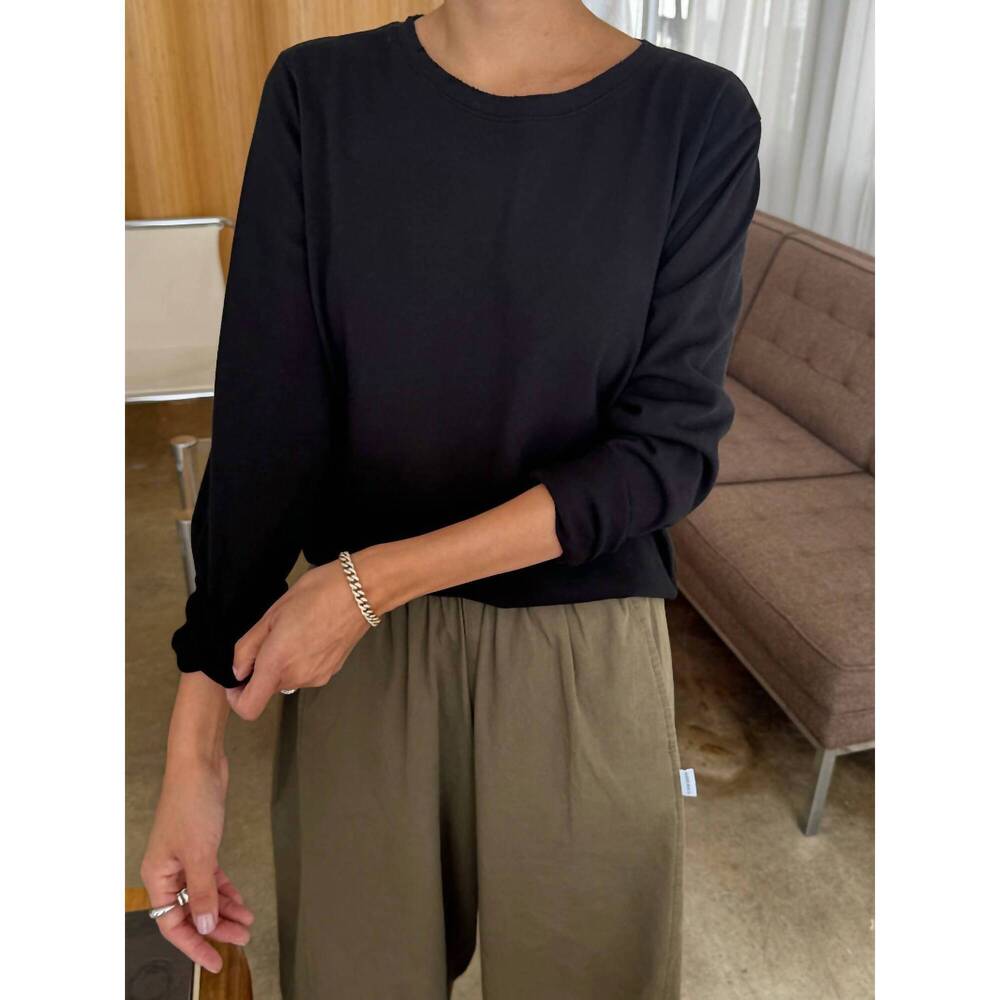 NEW LE BON SHOPPE everyday long sleeve tee in black
